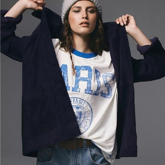 Oversized Free People Paris Sporty Tee - Picture 2 of 8